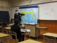 ３年地理　アカデミックな深い学びをしています